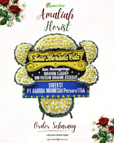 Papan Bunga Duka di Gudangkahuripan