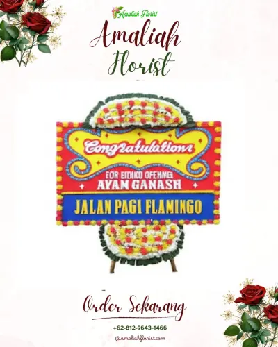 Bunga Papan Congratulation di Gudangkahuripan